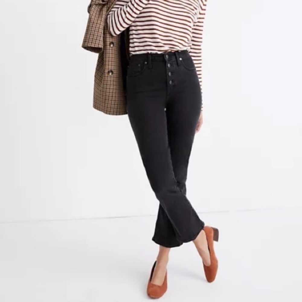 Madewell Cali Demi Boot Black Jeans - Size 26